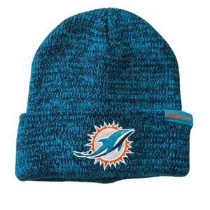 Miami Dolphins NFL Logo Beanie Teal Knit Hat One Size Fits Most NWOT